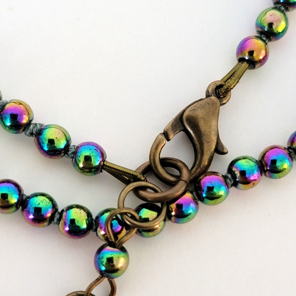 Clasp on necklace.