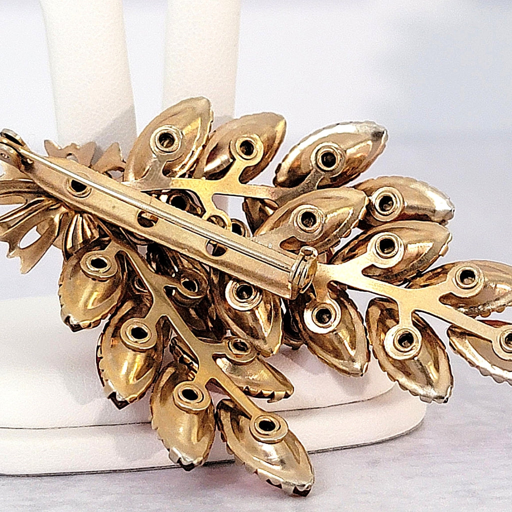 Back of a vintage brooch.