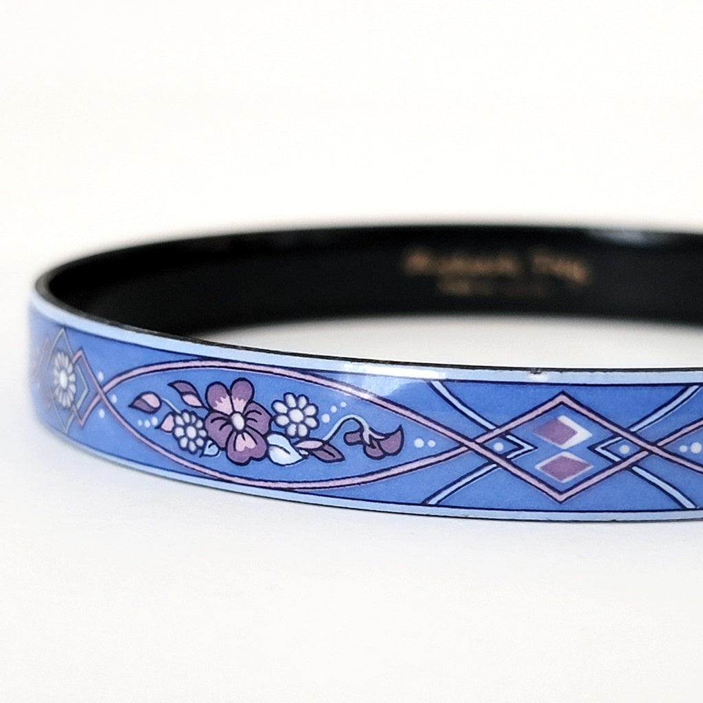 Detail of flower pattern on bracelet.