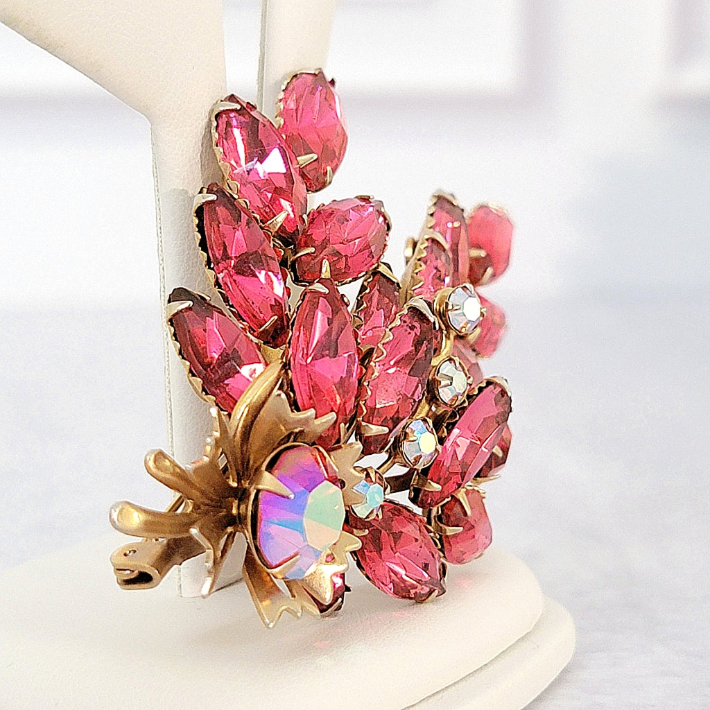 Side layers of a vintage brooch.