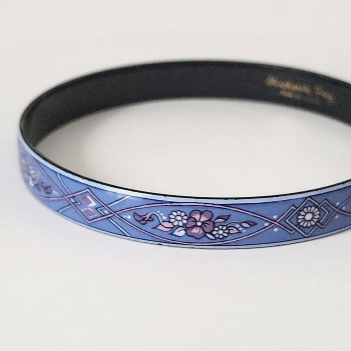 Michaela Frey blue bangle bracelet.