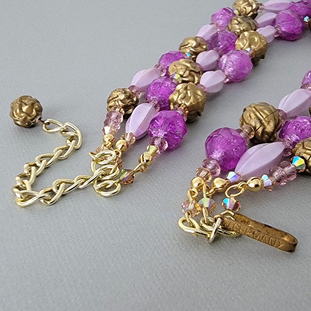 West Germany stamp on vintage necklace clasp.