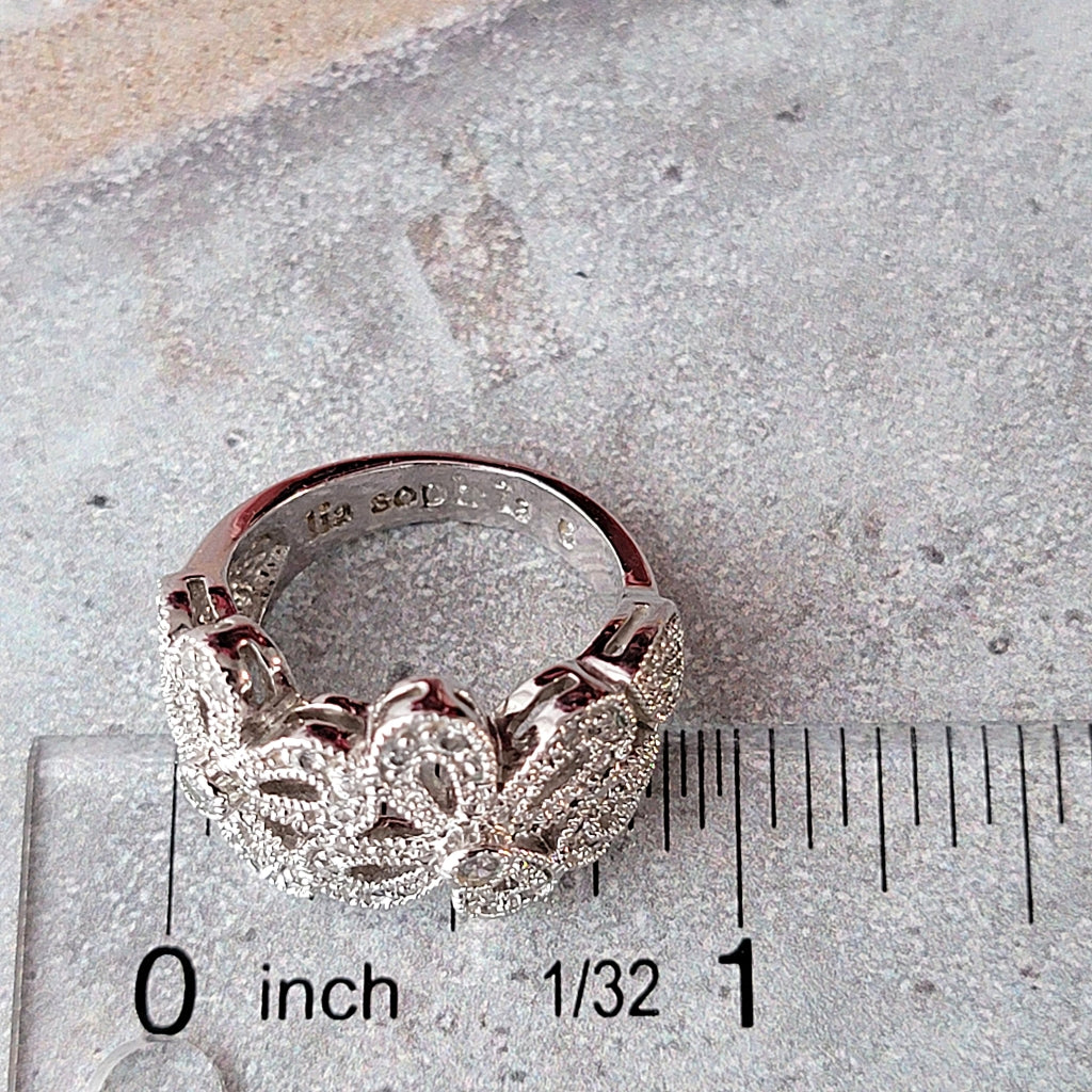 Lia Sophia ring with ruler.