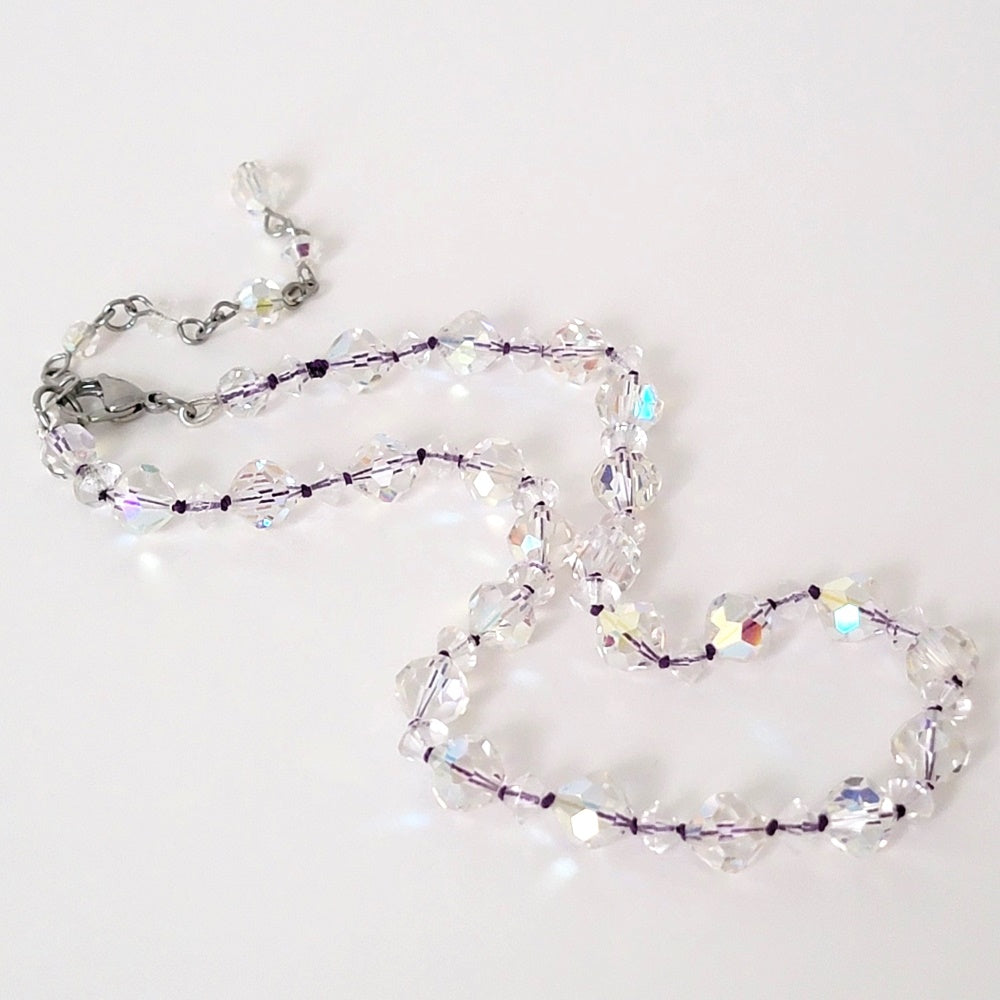 Glass beaded necklace.