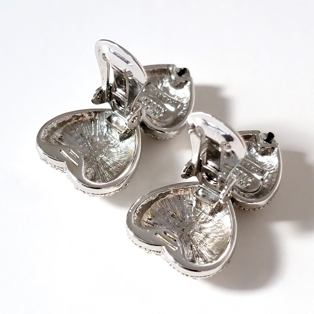 Inside of clip earrings.