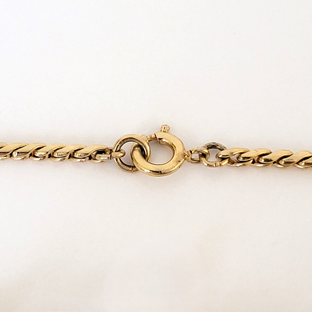 Spring ring necklace clasp.