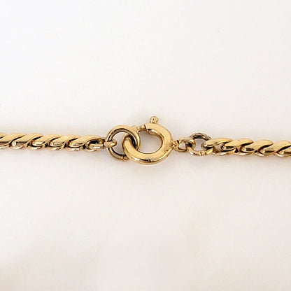 Spring ring necklace clasp.