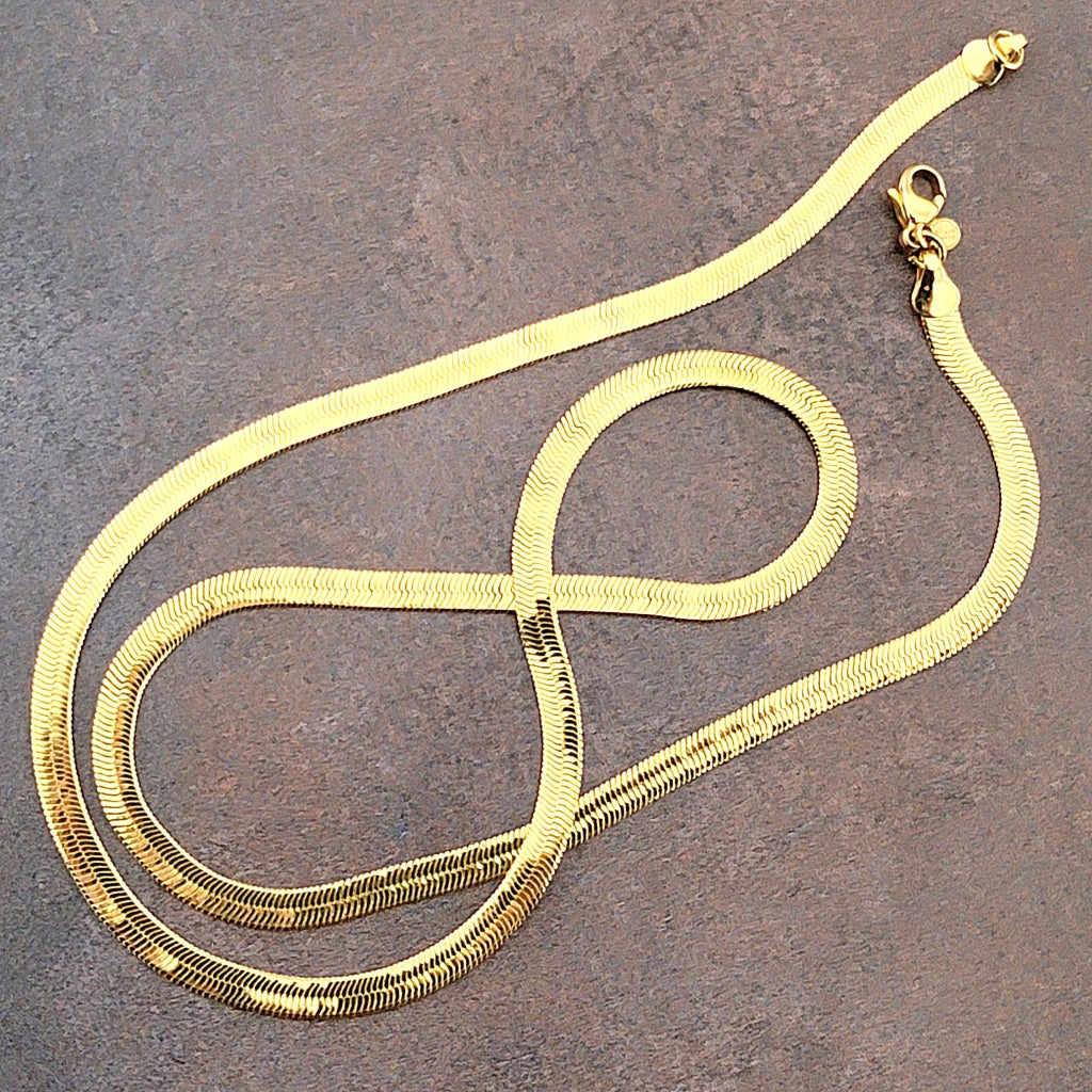 Monet gold tone chain necklace.