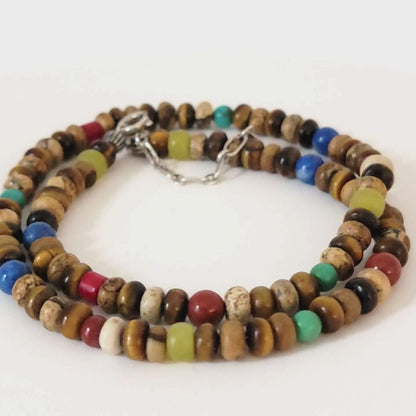 Relios multi gemstone necklace.