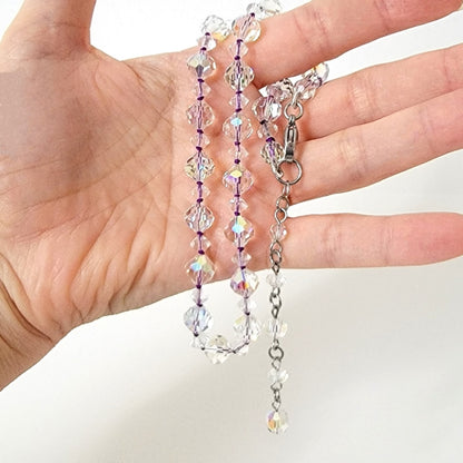 Glass bead necklace.