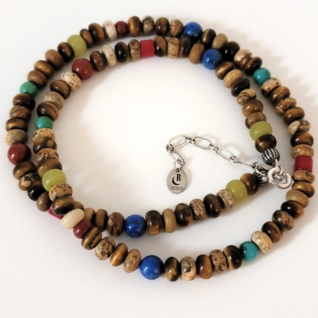 Relios colorful gemstone necklace.