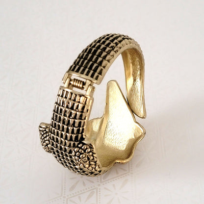 Alligator bracelet inside view