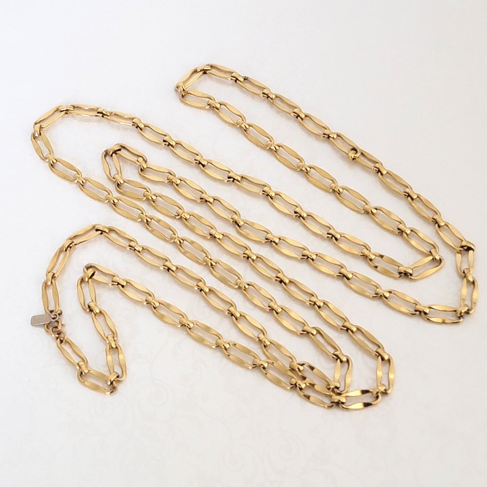 Designer by Monet, necklace, herringbone,17 inch gold tone. | TheLadyJeweler